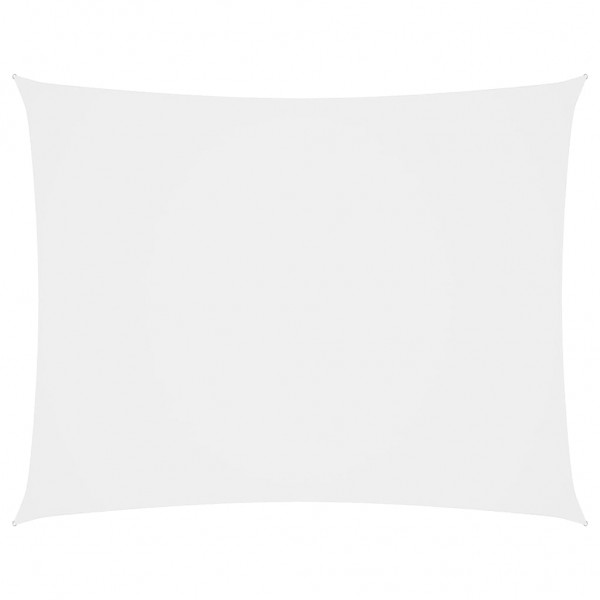 Toldo de vela rectangular de tela oxford blanco 2x4 m