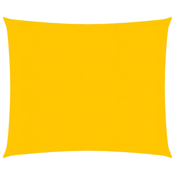 Toldo de vela rectangular HDPE amarillo 160 g/m² 2x2.5 m