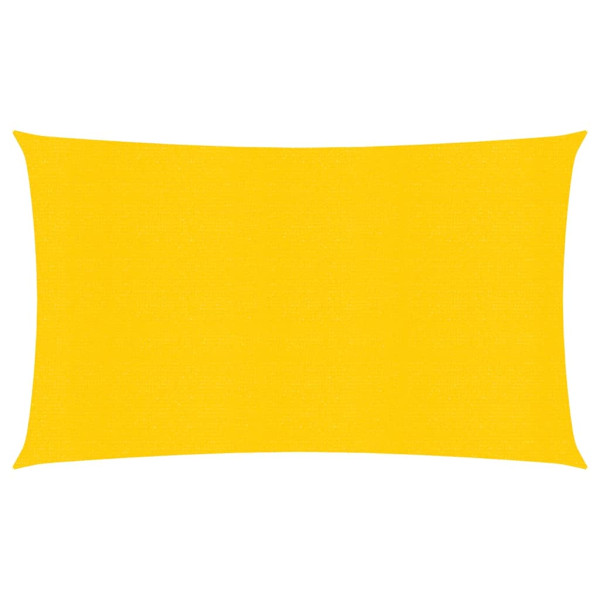 Toldo de vela rectangular HDPE amarillo 160 g/m² 4x7 m