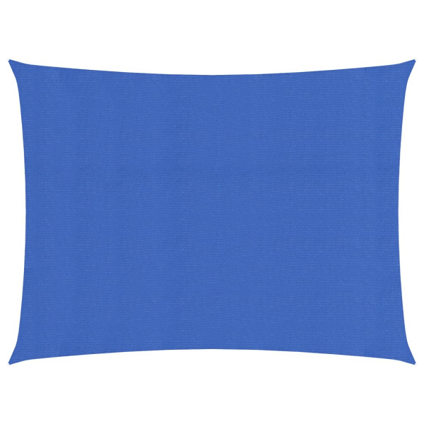Toldo de vela rectangular HDPE azul 160 g/m² 3.5x4.5 m