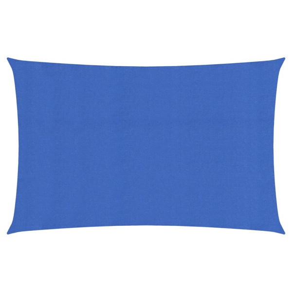 Toldo de vela rectangular HDPE azul 160 g/m² 3x6 m