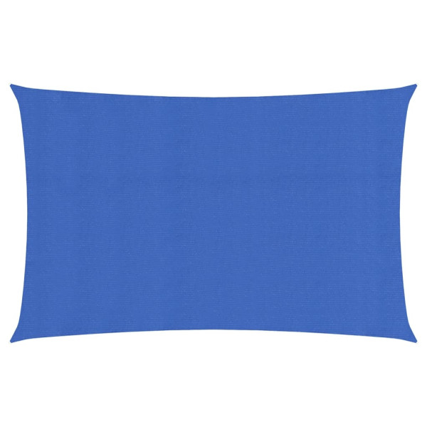 Toldo de vela rectangular HDPE azul 160 g/m² 4x7 m