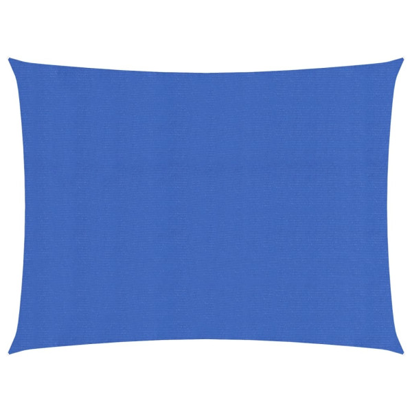 Toldo de vela rectangular HDPE azul 160 g/m² 5x6 m