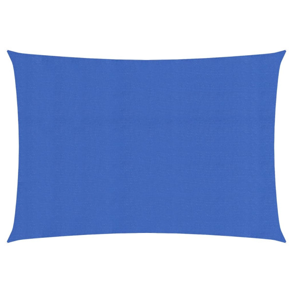 Toldo de vela rectangular HDPE azul 160 g/m² 6x8 m
