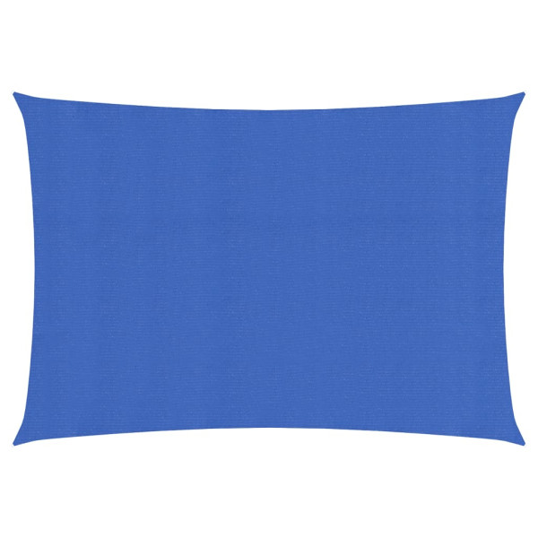 Toldo de vela rectangular HDPE azul 2.5x5 m
