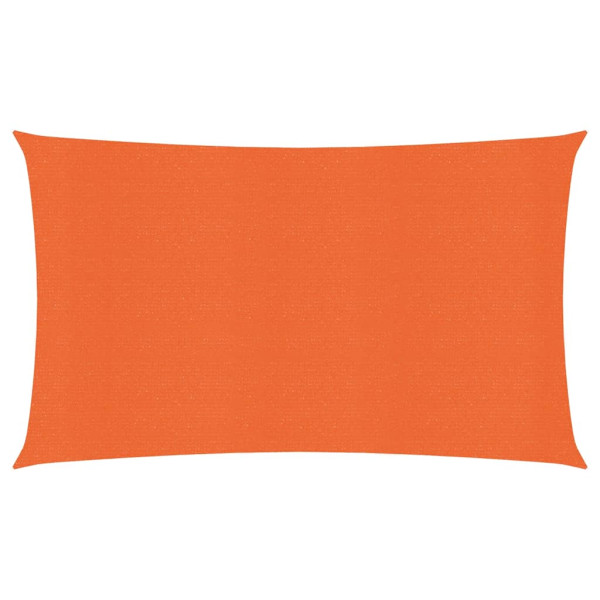 Toldo de vela rectangular HDPE naranja 160 g/m² 3x6m