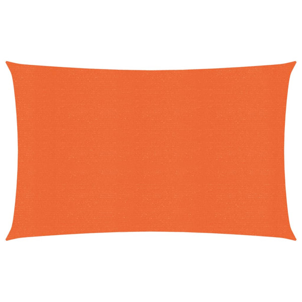 Toldo de vela rectangular HDPE naranja 160 g/m² 5x7 m