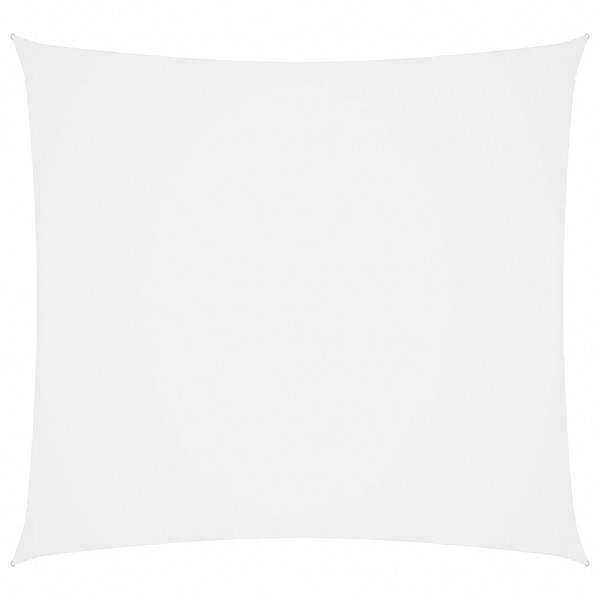 Toldo de vela rectangular tela oxford blanco 3.5x5 m