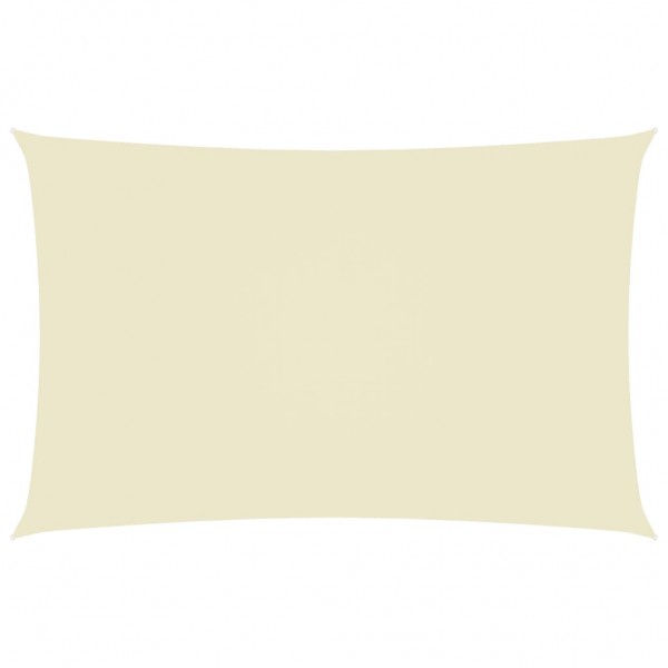 Toldo de vela rectangular tela oxford crema 4x7 m