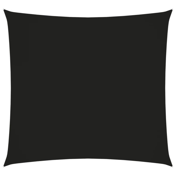 Toldo de vela rectangular tela Oxford negro 2x2.5 m