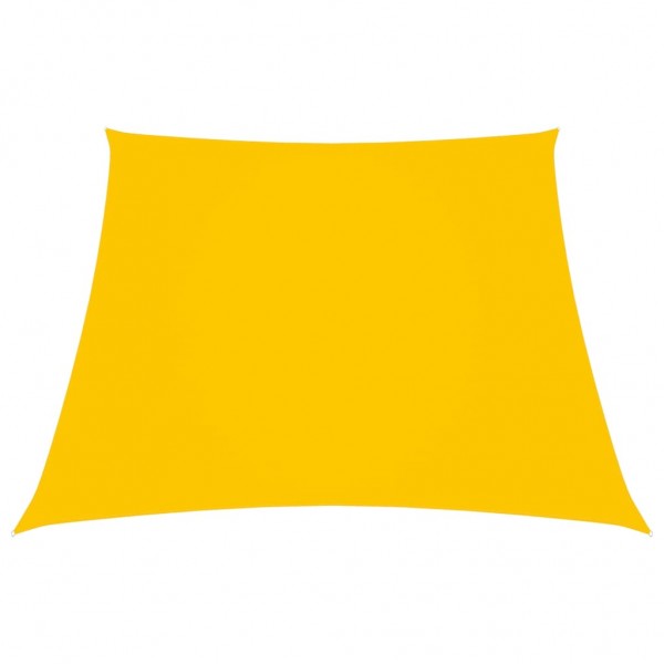 Toldo de vela tela oxford trapecio amarillo 2/4x3 m