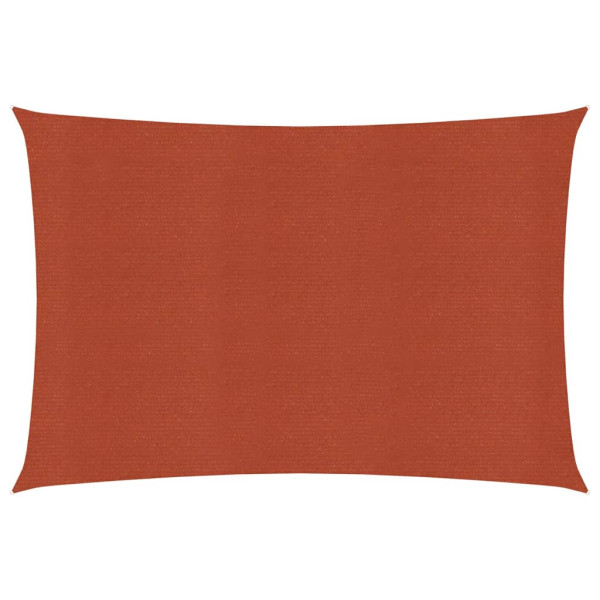 Toldo de vela terracota HDPE 160 g/m² 2x3 m