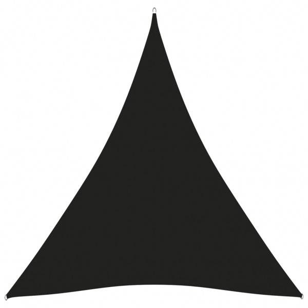 Toldo de vela triangular de tela oxford negro 4x5x5 m