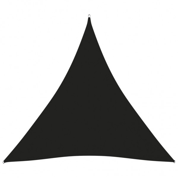 Toldo de vela triangular tela oxford negro 4.5x4.5x4.5 m