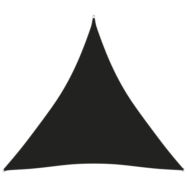Toldo de vela triangular tela Oxford negro 6x6x6 m