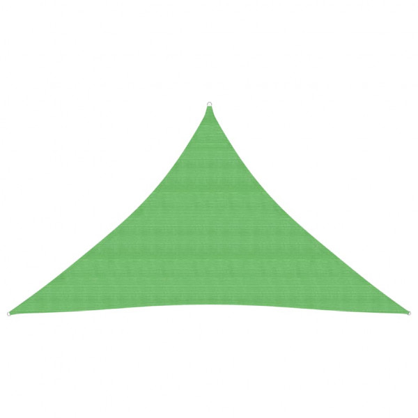 Toldo de vela verde claro HDPE 160 g/m² 3x3x4.2 m