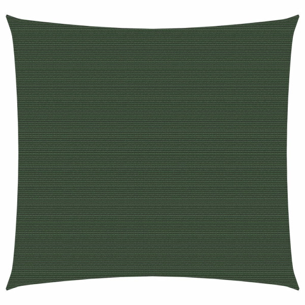Toldo de vela verde oscuro HDPE 160 g/m² 2x2 m