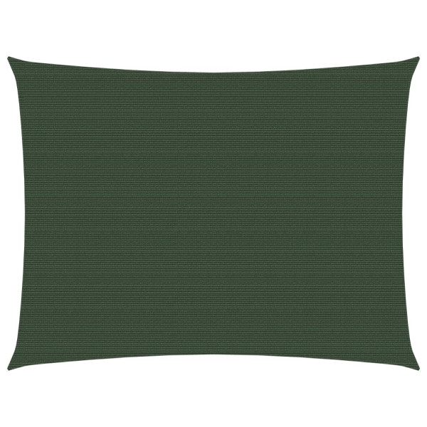 Toldo de vela verde oscuro HDPE 160 g/m² 2x3 m