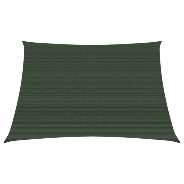 Toldo de vela verde oscuro HDPE 160 g/m² 3/4x2 m