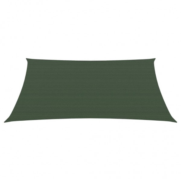 Toldo de vela verde oscuro HDPE 160 g/m² 3/4x3 m