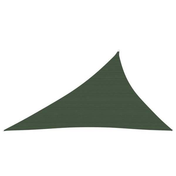 Toldo de vela verde oscuro HDPE 160 g/m² 3x4x5 m