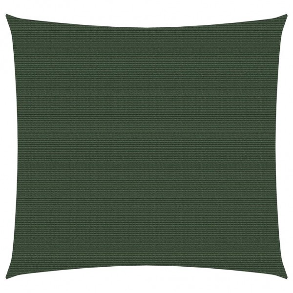 Toldo de vela verde oscuro HDPE 160 g/m² 4.5x4.5 m