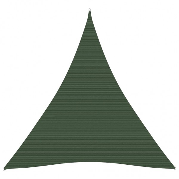 Toldo de vela verde oscuro HDPE 160 g/m² 5x6x6 m