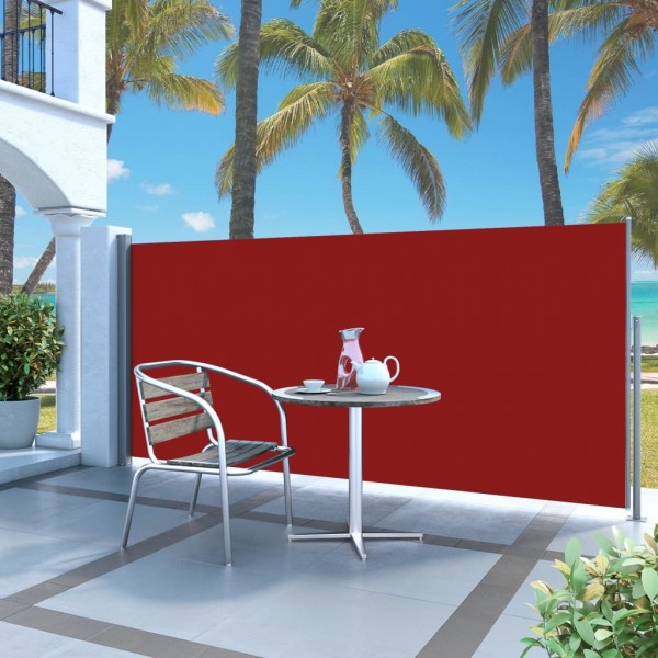 Toldo lateral retráctil 120x300 cm rojo