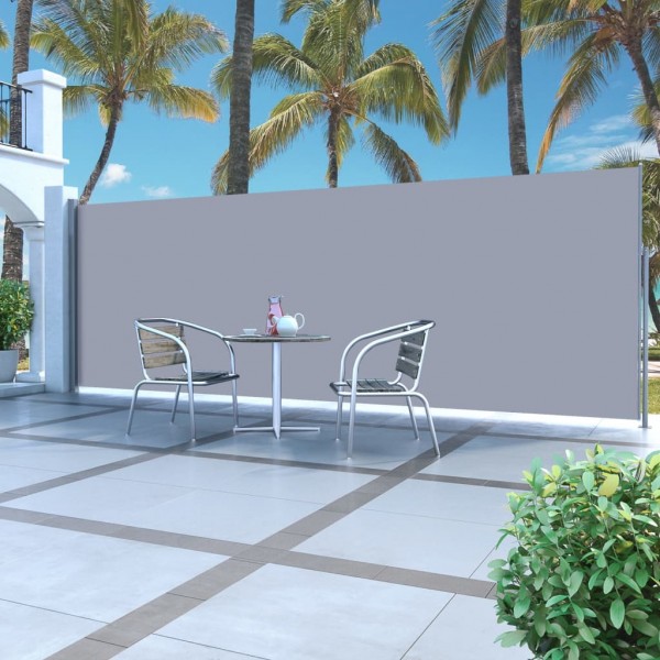 Toldo lateral retráctil 160x500 cm crema