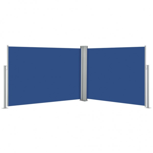 Toldo lateral retráctil azul 120x1000 cm