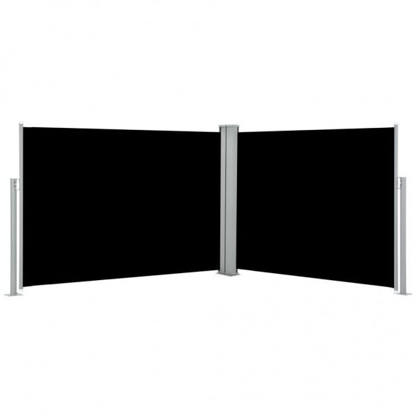 Toldo lateral retráctil negro 100x1000 cm