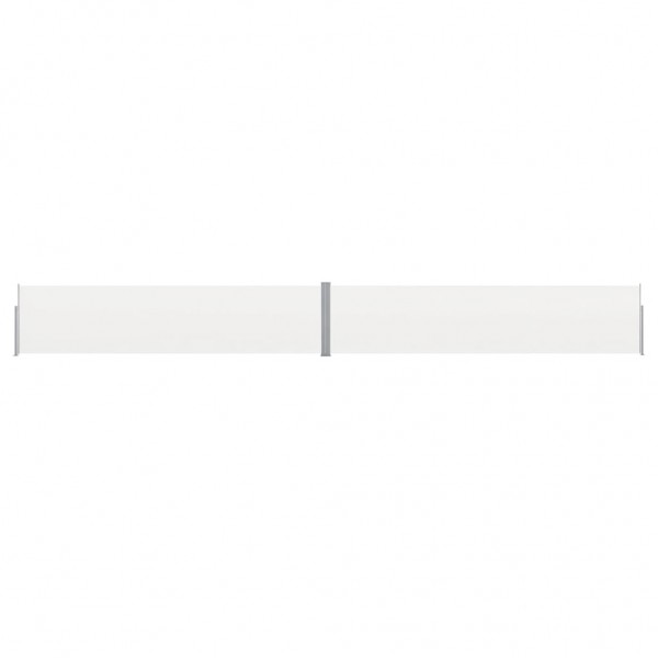 Toldo lateral retráctil para patio color crema 170x1200 cm