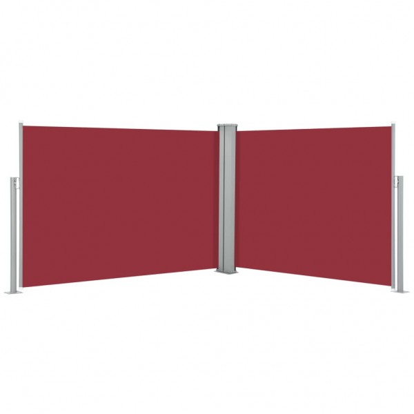Toldo lateral retráctil rojo 120x1000 cm