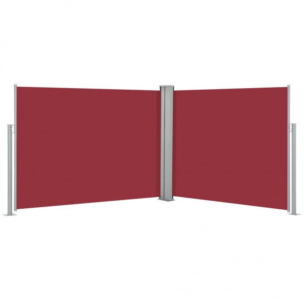 Toldo lateral retráctil rojo 140x1000 cm