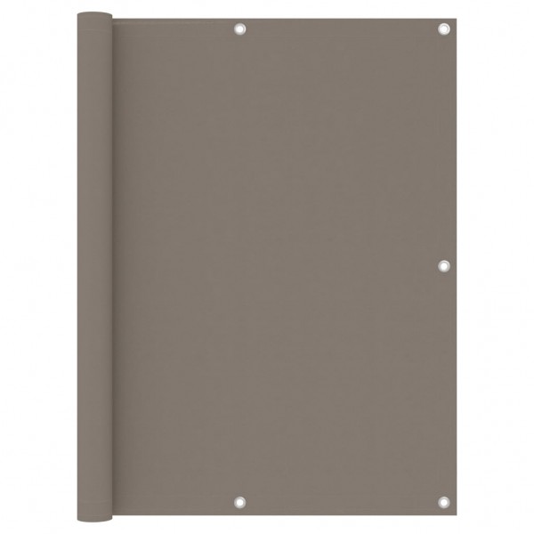 Toldo para balcón de tela oxford gris taupé 120x300 cm