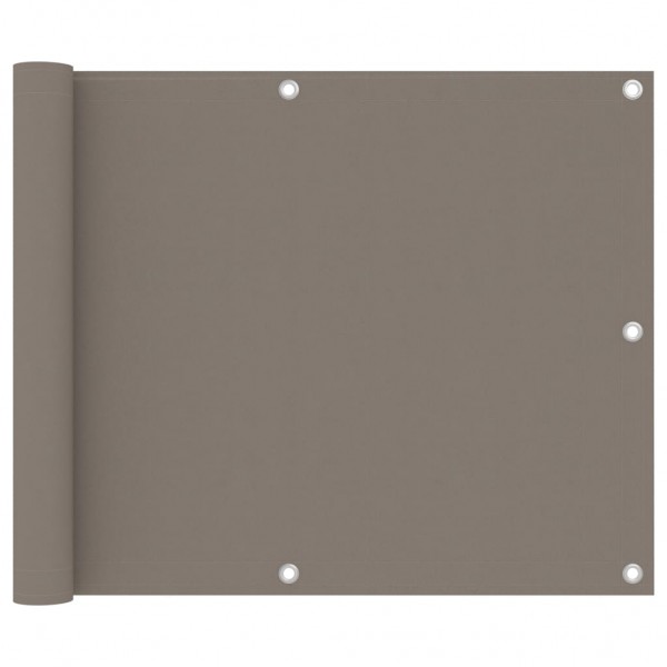 Toldo para balcón de tela Oxford gris taupe 75x300 cm