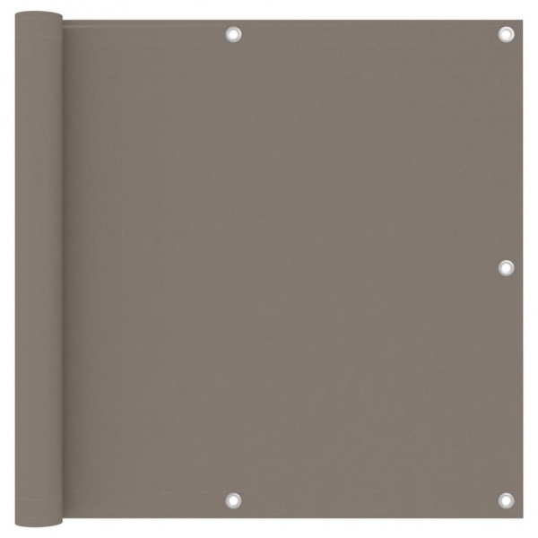 Toldo para balcón de tela oxford gris taupe 90x300 cm