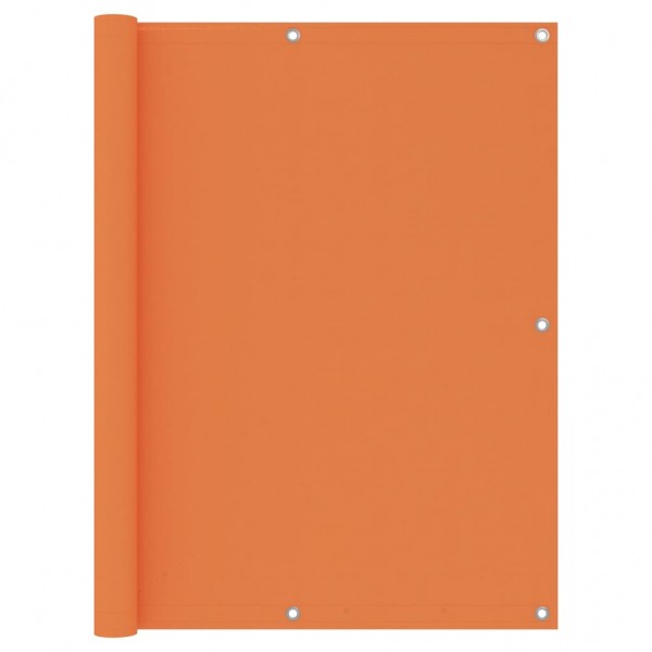 Toldo para balcón de tela oxford naranja 120x600 cm