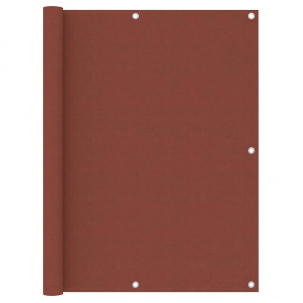 Toldo para balcón de tela oxford terracota 120x500 cm