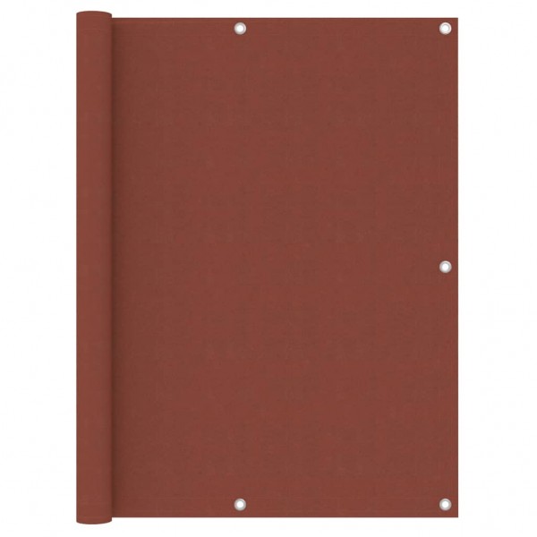 Toldo para balcón de tela oxford terracota 120x600 cm