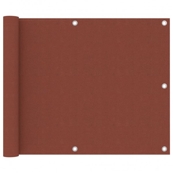 Toldo para balcón de tela oxford terracota 75x500 cm