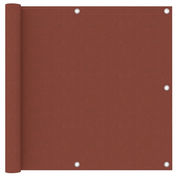 Toldo para balcón de tela oxford terracota 90x500 cm