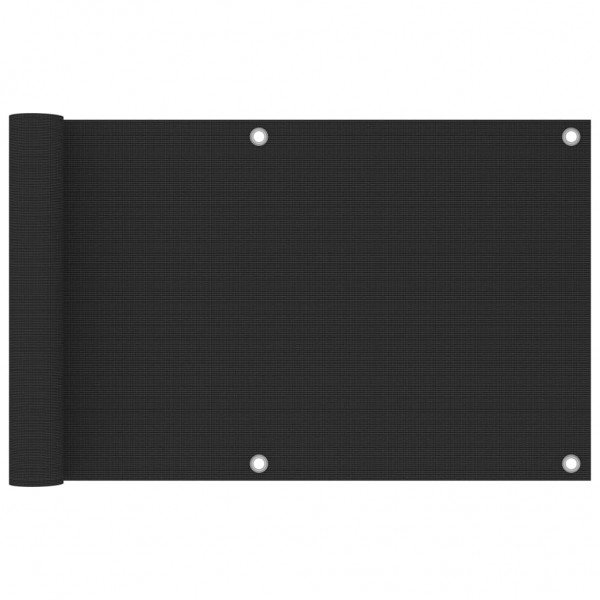 Toldo para balcón HDPE 75x500 cm gris antracita