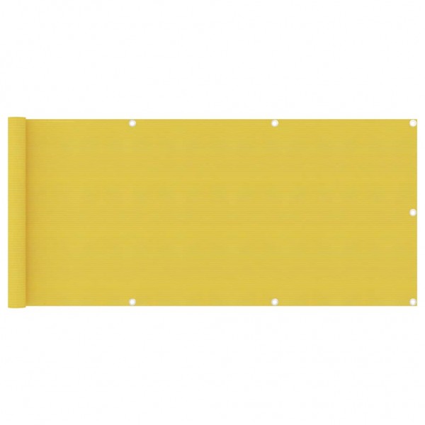 Toldo para balcón HDPE amarillo 75x500 cm