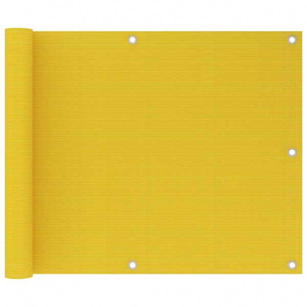 Toldo para balcón HDPE amarillo 75x600 cm