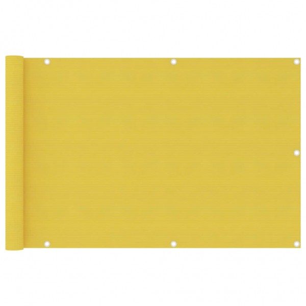 Toldo para balcón HDPE amarillo 90x400 cm