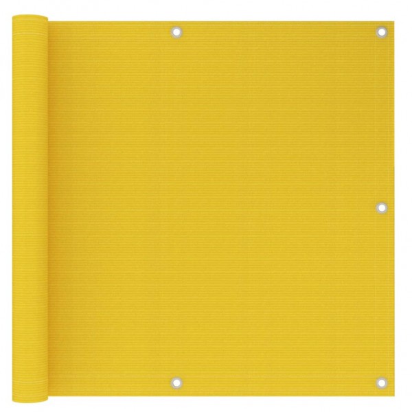 Toldo para balcón HDPE amarillo 90x500 cm