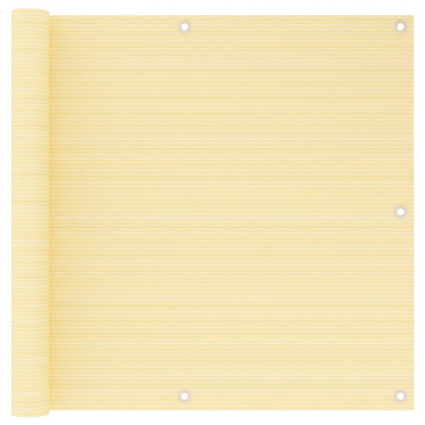 Toldo para balcón HDPE beige 90x500 cm