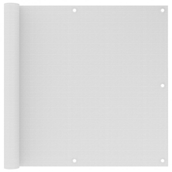 Toldo para balcón HDPE blanco 90x500 cm