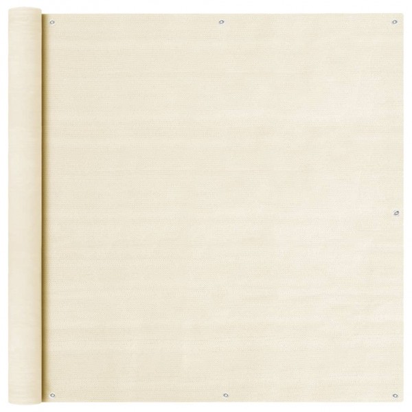 Toldo para balcón HDPE crema 120x300 cm